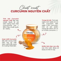 Thumbnail Tinh bột nghệ Curcumin nguyên chất 95% Baniphar tăng sức đề kháng cho người lớn hộp 50gr 3