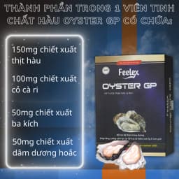 Thumbnail Tinh chất hàu biển cao cấp Feelex Oyster GP tăng cường sinh lý nam  hộp 60 viên 4