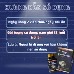 Thumbnail Tinh chất hàu biển Feelex Oyster GP tăng cường sức khỏe sinh lý nam giới - Hộp 60v 3