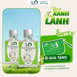 Thumbnail Tinh dầu khuynh diệp củ nén Mệ Đoan, kháng khuẩn, giữ ấm, xông phòng, thanh lọc không khí 1