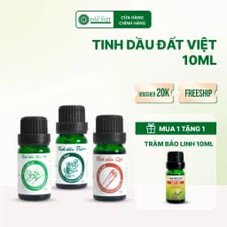 Thumbnail Tinh Dầu Thiên Nhiên Nguyên Chất Đất Việt 10ml, Tinh dầu Sả Chanh, Bạc Hà, Bưởi, Tràm, Quế 1