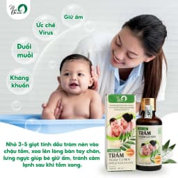 Thumbnail Tinh dầu tràm ngâm củ nén Mệ Đoan giữ ấm kháng khuẩn đuổi muỗi giữ ấm 50ml 4