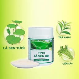 Thumbnail Tinh lá sen tươi OB Bột Cần Tây Giảm Cân Giảm Mỡ Bụng Detox Trà Xanh (Hộp 50g) 2