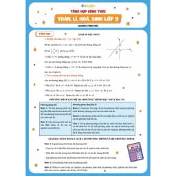 Thumbnail Tổng hợp công thức Toán, Lí, Hoá, Sinh lớp 9 theo chương trình mới, dùng cho mọi bộ sách 1