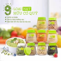 Thumbnail Tổng hợp hạt ăn dặm hữu cơ Mămmy loại 1 cho bé gồm hạt đậu lăng, đậu gà, diêm mạch, kiều mạch, kê nếp, yến mạch... 3