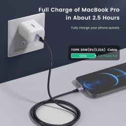 Thumbnail TOPK Dây Cáp Sạc Nhanh USB Type C AP10 Cho iPhone 6 7 8 11 X XS 1