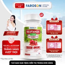 Thumbnail TPBVSK Viên Uống Trắng Da Glutathione Faroson Glutamax 1000 Hỗ Trợ Sáng Da Mờ Thâm Nám Chống Nắng Hộp 30 Viên 1