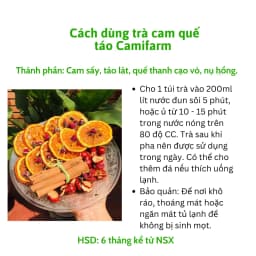 Thumbnail Trà Cam Quế Táo Camifarm thanh lọc cơ thể, thơm miệng, hỗ trợ giảm cân, tăng cường sức đề kháng 2