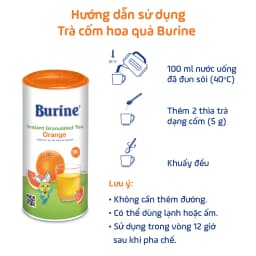 Thumbnail Trà cốm hoa quả Burine vị Cam Nam Mỹ bổ sung vitamin, tăng cường đề kháng (từ 8 tháng)_HiPP 2