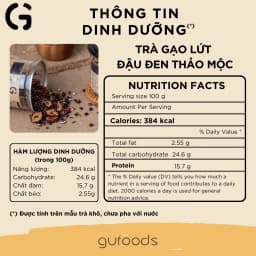 Thumbnail Trà gạo lứt đậu đen thanh nhiệt GUfoods - Tự nhiên, Healthy, Thanh lọc cơ thể, Mát gan, Ngủ ngon, Đa dạng vị (200g/500g) 3