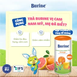 Thumbnail Trà Hoa Quả Hòa Tan BURINE Hương Vị Trái Cây Thơm Ngon, Bổ Sung Vitamin C Cho Bé (Mua 3 Nhận Quà) 4
