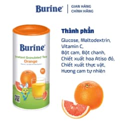 Thumbnail Trà Hoa Quả Hòa Tan BURINE Vị Cam Nam Mỹ Thơm Ngon, Bổ Sung Vitamin C Cho Bé Từ 8 Tháng Tuổi (200g) 1
