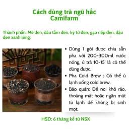 Thumbnail Trà ngũ hắc Camifarm hỗ trợ mọc tóc nhanh, chắc khỏe, giảm gãy rụng tóc, giúp tóc bền màu 3