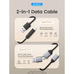 Thumbnail Trạm kết nối ổ cứng ORICO USB 3.0 sang SATA với chức năng sao chép ngoại tuyến cho (2,5 "3,5" Inch) Vỏ ổ cứng Hỗ trợ lên đến 36TB 10GbpsTpye-C / Tpye-B Cáp đi kèm 4