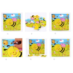 Thumbnail Tranh ghép hình Việt Hà 9 mảnh in hình ngộ nghĩnh cho bé kích thước 15cm x 15 cm 4