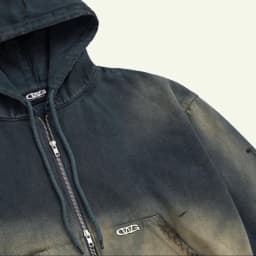 Thumbnail TRASH FULLZIP HOODIE BLUE / Áo hoodie vải jeans / GAMBLE WORLDWIDE 2