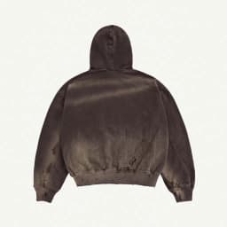 Thumbnail TRASH FULLZIP HOODIE BROWN / Áo hoodie vải jeans / GAMBLE WORLDWIDE 1