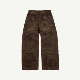 Thumbnail TRASH JEANS BROWN / Quần jeans cạp trễ / GAMBLE WORLDWIDE 1