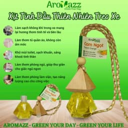 Thumbnail Treo Xe Tinh Dầu Cam Ngọt Tinh Dầu Thiên Nhiên AroMazz Treo Xe Treo Tủ Quần Áo Treo Nhà Vệ Sinh Chai Tiện Lợi 10ml 1
