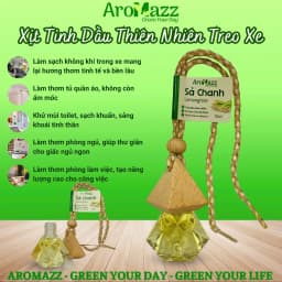 Thumbnail Treo Xe Tinh Dầu Sả Chanh Tinh Dầu Thiên Nhiên AroMazz Treo Xe Treo Tủ Quần Áo Treo Nhà Vệ Sinh Chai Tiện Lợi 10ml 1