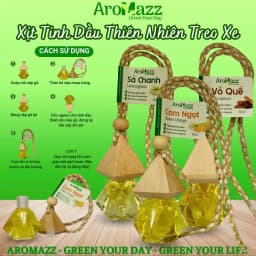 Thumbnail Treo Xe Tinh Dầu Sả Chanh Tinh Dầu Thiên Nhiên AroMazz Treo Xe Treo Tủ Quần Áo Treo Nhà Vệ Sinh Chai Tiện Lợi 10ml 3