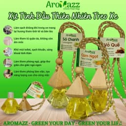 Thumbnail Treo Xe Tinh Dầu Vỏ Quế Tinh Dầu Thiên Nhiên AroMazz Treo Xe Treo Tủ Quần Áo Treo Nhà Vệ Sinh Chai Tiện Lợi 10ml 2