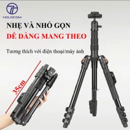 Thumbnail Tripod Điện Thoại Chân Máy Ảnh VCT180, Chân Máy Quay Kiêm Gậy Quay Video Livestream 360 Độ- HOLOCOM 2