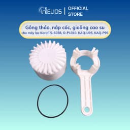 Thumbnail Trọn bộ gông tháo, nắp cốc và gioăng cao su cho máy lọc nước Karofi S-S038, O-P1310, KAQ-U95, KAQ-P95,... 1