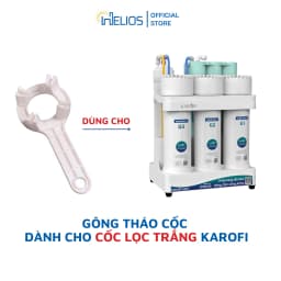 Thumbnail Trọn bộ gông tháo, nắp cốc và gioăng cao su cho máy lọc nước Karofi S-S038, O-P1310, KAQ-U95, KAQ-P95,... 2
