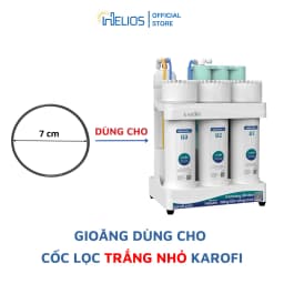 Thumbnail Trọn bộ gông tháo, nắp cốc và gioăng cao su cho máy lọc nước Karofi S-S038, O-P1310, KAQ-U95, KAQ-P95,... 3