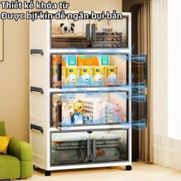 Thumbnail Tủ nhựa gấp Dùng Để Lưu Trữ Thực Phẩm  Đồ Dùng Gia Đình  Chất Liệu Dày Dặn, Bền Đẹp  Phù Hợp Cho Phòng Khách 3