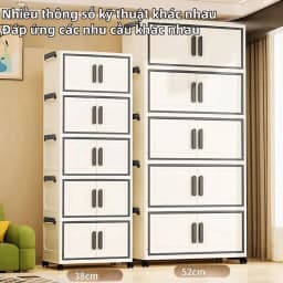 Thumbnail Tủ nhựa gấp Dùng Để Lưu Trữ Thực Phẩm  Đồ Dùng Gia Đình  Chất Liệu Dày Dặn, Bền Đẹp  Phù Hợp Cho Phòng Khách 4