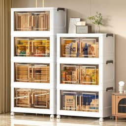 Thumbnail Tủ nhựa gấp không cần lắp đặt, tủ đựng đồ phòng ngủ bằng nhựa, chất liệu pp cao cấp không mùi 1