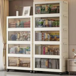 Thumbnail Tủ nhựa lưu trữ đa năng 50/55 cm, thiết kế gấp gọn trong 1 giây, dễ dàng di chuyển với bánh xe tiện ích 2