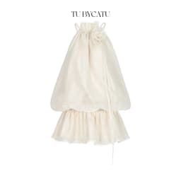 Thumbnail TUBYCATU | Áo Lily (Không kèm quần) chất liệu vải organza đính hoa màu Nude / Beige/ White/ Black 3