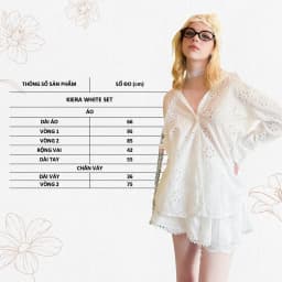 Thumbnail TUBYCATU | Áo và chân váy ren trắng Kiera white 2