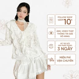 Thumbnail TUBYCATU | Luna Ruffle White Top 1