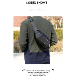 Thumbnail Túi bao tử nam nữ đeo chéo du lịch tiện ích unisex thời trang Bee Gee 027 3