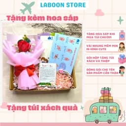 Thumbnail Túi chườm ấm đa năng LABOON chất liệu cao su PVC 1000ml giữ nhiệt sưởi ấm đa năng lông nhung mềm mại 3