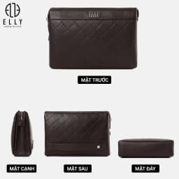Thumbnail Túi clutch nam da thật  ELLY HOMME – ECM11 3