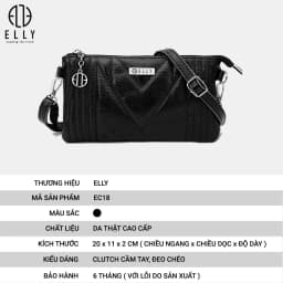 Thumbnail Túi clutch nữ cao cấp da thật ELLY – EC18 3