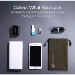 Thumbnail Túi dây dút Mini để điện thoại, củ sạc Jisulife x Ugreen 15108 | Đựng đa dạng thiết bị | Bền bỉ 4