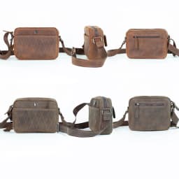 Thumbnail Túi đeo chéo da bò Saturn Bụi Leather DC111a Da bò Nappa cao cấp 4