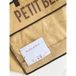 Thumbnail Túi đựng chăn gối cho bé đi học kèm thẻ tên PETIT BEBE mẫu giáo tiểu học 55cm x 40cm x 15cm 3