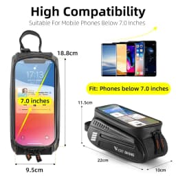 Thumbnail Túi đựng đồ treo sườn xe đạp thể thao WEST BIKING chạm màn hình cảm ứng cho điện thoại 7.0inch 3