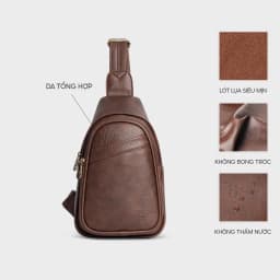 Thumbnail Túi đeo chéo da đa năng Fadoda FDC5 nhiều màu da tổng hợp độc quyền của hãng 3
