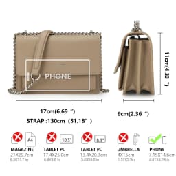 Thumbnail Túi đeo chéo DAVID JONES phong cách paris nắp gập thời trang dành cho nữ 4