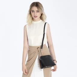 Thumbnail Túi đeo chéo DAVID JONES từ da pu phối dây xích thời trang mùa xuân dành cho nữ 2