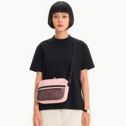 Thumbnail Túi đeo chéo nam nữ BAMA Mesh Fabric Shoulder Bag MF202 chống nước nhiều ngăn, túi mini vải canvas thời trang 4