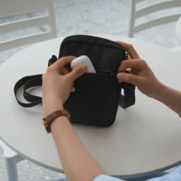 Thumbnail Túi đeo chéo nam nữ BAMA New Basic Shoulder Bag NB202 chống nước nhiều ngăn, túi mini vải canvas thời trang 3